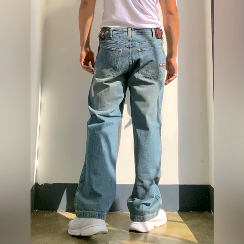 Men’s Def Jam Sandblast Blue Denim Pants